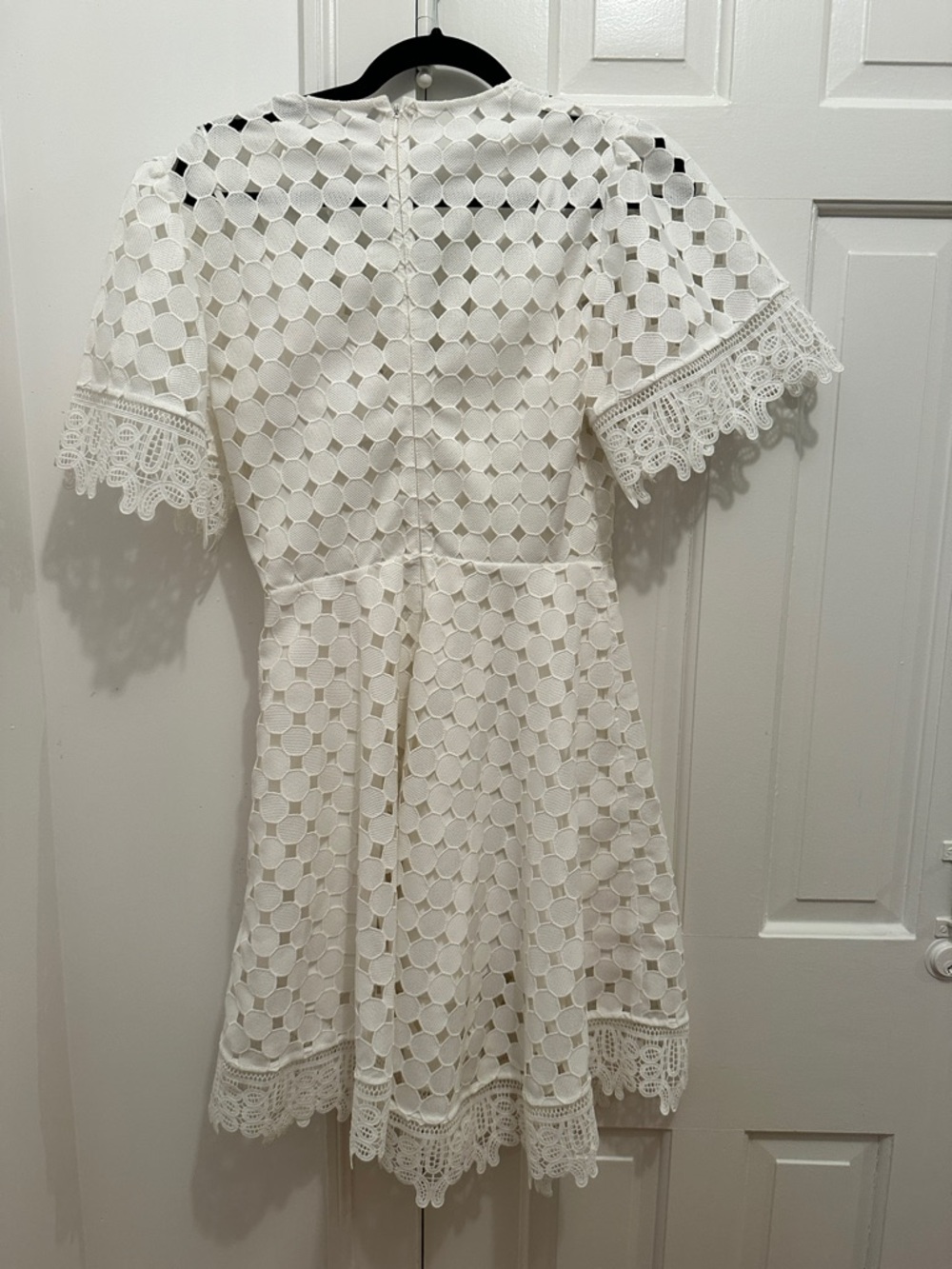 BHLDN White Eyelet Lace Mini Dress - Picture 5 of 7